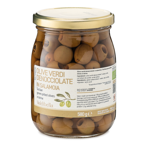 Olive Verdi Denocciolate in Salamoia