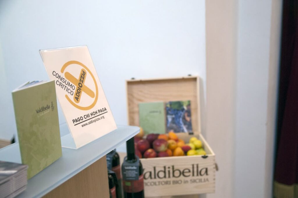 stand addiopizzo valdibella